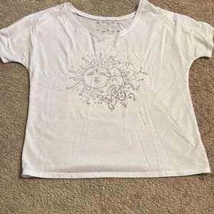 Small sun moon crop top
